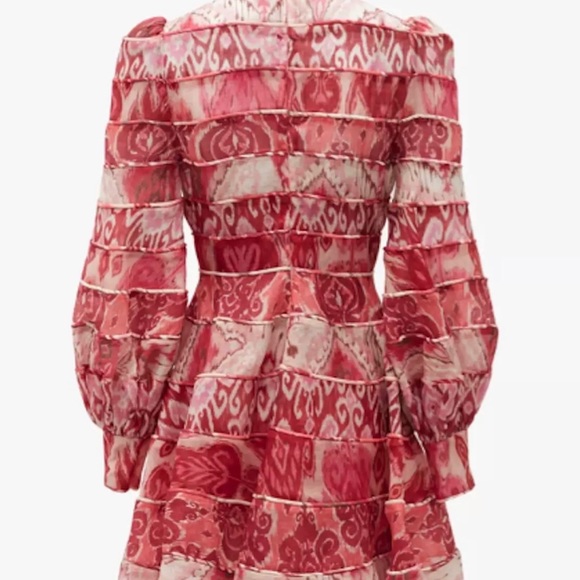 SOLD! ZIMMERMANN Wavelength Linen Silk-blend Dress - Picture 9 of 12